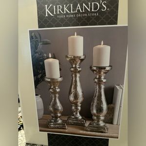Kirkland candle holders with the lamps to match.